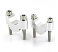 Rehausseur de guidon Rehausseurs De Guidon De Moto Pour H&onda CBF1000 CBF500 CBF600/1000 SLR 650 Guidon Barres De Guidon Rehausseur De Montage Pince Surélevée Pinces de fixation(Argent,20 mm)