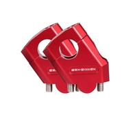 Rehausseur de guidon Rehausseurs De Guidon De Moto Pour Suzuki GSX S1000 GX GSX-S 1000GX 2024 Rehausseurs De Guidon Rehausser L'extension De La Pince De Montage Pinces de fixation(Rouge 28mm)