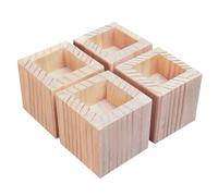 Rehausseur de lit en bois Rehausseur de meubles, Lot de 4 rehausseurs de meubles en bois massif for pieds de canapé, rehausseurs de lit robustes, supportant jusqu'à 500 kg, for tables de chevet, armoi
