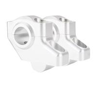 Rehausseur de moto Compatible Avec CBX 650 1983-1987 Pour CBX 750 1984-1988 Pour CB500X 2013-2018 22 Mm 7/8" Offset Guidon Riser Risers De Montage De Guidon Allongé Surélevé(Matte Silver)