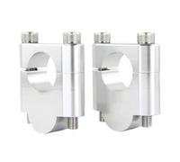 Rehausseur de moto Compatible Avec Pour FZ6R 2010-2016 Pour TDM 850 1991-2000 Pour TDM 900 2002-2011 7/8 "22 Mm Bargon De Manchette Handle(Silver,30mm)