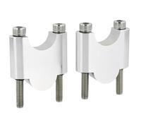 Rehausseur de moto Compatible Avec SR 250 1980-1982 Pour SR 400 2015-2019 Moto 22mm 7/8" Guidon Riser Montage Guidon Gros Risers(Silver,40mm)