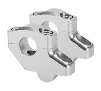 Rehausseur de moto Compatible Avec Suzuki Pour Bandit Pour GSF650 2005-2016 Pour Bandit GSF750 1996-1999 22 Mm 7/8" Rehausseurs Guidon Décalés Surélevés Vers L'arrière Déplacés Étendus(Silver)