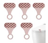 Rehausseur de poignée de couvercle de toilette, clip de support pour siège de toilette - Ouvre-toilettes avec outil de levage de siège de toilette 5 pièces | Évitez de toucher la poignée de levage
