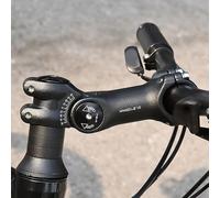 Rehausseur de potence de vélo orienté performance avec stabilité à double vis et inclinaison réglable de -60 à + 60 degrés pour une compatibilité avec tube de direction de 31,8 mm et 25,4 mm (25,4 x