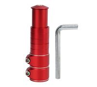 Rehausseur de Potence Vélo en Alliage d'Aluminium 6061, Accessoire pour Guidon, Compatible VTT et Vélo Pliant - Confort Optimal, Installation Facile, Pour Cyclistes de Longue (Rouge)