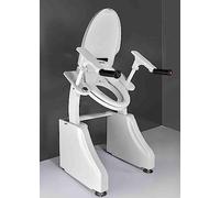 Rehausseur de siège de toilette électrique avec poignées, rails de sécurité pour personnes âgées, levage de toilettes motorisé jusqu'à 119,7 kg