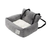 Rehausseur de siège pour chien - Siège de voiture confortable et ultra doux avec poignée - Pour chien - Double usage - Pour voiture et maison - Lit de voyage pour petite et moyenne taille