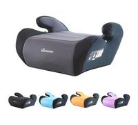 Réhausseur de voiture pour enfants Bemesu,ECE R 129 ceinture de sécurité trois points,booster pad,facile à porter，125-150 cm,6-10 ans,Gris