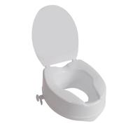 Identités, Réhausse WC Modèle Ibiza, Forme anatomique confortable, Fixation rapide et sans outil, Entretien et désinfection facile, Améliore la sécurité aux WC, Hauteur 15 cm, Avec couvercle