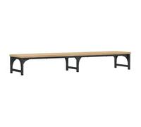 vidaXL Support de moniteur Réhausseur d'écran Pieds réglables Rangement Chêne Sonoma 105x23x15,5 cm
