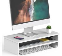 Réhausseur d'Écran en Bois,Support de Moniteur,Support d'Ordinateur Portable,PC,TV,pour le Bureau et la Maison,42,5x23,5x14cm,Blamc