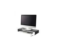 Rehausseur d'écran - OnRangeTout - Métal Noir - Ergonomique - Gain de place - Bureau organisé
