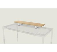 Rehausseur écran PC - Blanc / Chêne