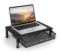 Rehausseur Ecran PC Bureau 3 Hauteurs Réglables avec Tiroir pour Moniteur | Multifonctionnel Support Moniteur, Pour Moniteur PC, Pour Ordinateur Portable