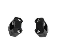Rehausseur Guidon Adaptateur Universel Colliers Serrage pour Guidon Moto Tout-Terrain 22 Mm 28 Mm Support Volant Supports Rehausse Guidon Riser Guidon Moto(22mm Red)