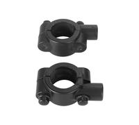 rehausseur Guidon Moto 1 Paire Pinces de Fixation universelles pour rétroviseur de Moto, Filetage 10 mm, 22 mm, Noir(Black 8mm)