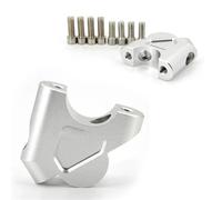 Rehausseur Guidon Moto Pour BMW Pour Gs R 1200 GS LC R1200GS Pour ADV Gs 1250 R1250GS S1000XR Élévation Guidon 32MM Pince Barre Poignée Traînée Adaptateur D'extension Rise Guidon Riser(R-1200GS-Silver