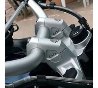 Rehausseur guidon moto Pour BMW R1200GS LC Pour Adventure R1250GS Pour ADV S1000XR R 1250 GS Moto 32MM Guidon Riser Pince Étendre Guidon Adaptateur Montage Risers moto (Color : With LOGO)