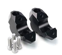 Rehausseur Guidon Moto Pour CFMOTO 650GT 400GT GT 650 GT 400 GT accessoires de moto guidon Riser montage poignée barre pince montée étendre adaptateur support Pontet Guidon (Couleur : Noir)