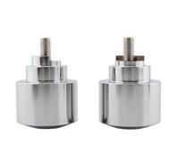 Rehausseur Guidon Moto Pour GOLD pour WING GL1800 moto guidon guidon embout poignées guidon capuchon anti vibration silencieux bouchon(Argent)