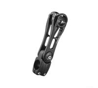 Rehausseur Guidon MTB 110mm pour Confort Urbain | Alliage 6061- pour t6 pour robuste, finition noire, diamètre 31.8mm, montage pour facile, style agressif confort
