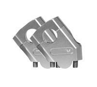 Rehausseur Guidon Pince Rehaussement Guidon Moto Barre Base Surélevée Pour Pit Bike pour(22mm white)