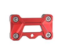 Rehausseur guidon Pour CB650R CB400F NX400 2024 Moto Guidon Risers Brick Mount Poignée Clamp(ROUGE)