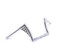 Rehausseur Guidon pour FLST pour FXST pour Sportster XL pour Cruiser Guidon 1" Barres Ape Hangers 10''12" 14''16'' Volant surélevé Riser Guidon Moto(Chrome 10inch)