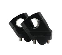 Rehausseur Guidon pour NTV650 NTV 650 Deauville 700 Varadero 125 - Aluminium Moto Barre Montante Montage Poignée Pince Rehausse (22mm Noir)