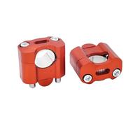 Rehausseur Guidon Pour Suzuki Motocross ATV Dirt Bike Pièces 22mm 28mm Moto CNC Barre Pinces Guidon Risers Adaptateur Riser(Orange)