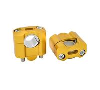 Rehausseur Guidon Pour Suzuki Motocross ATV Dirt Bike Pièces 22mm 28mm Moto CNC Barre Pinces Guidon Risers Adaptateur Riser(Jaune)