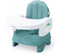 Rehausseur INGENUITY de chaise delu e pliable Turquoise nomade avec tablette et sangles G