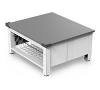 Réhausseur pour appareil électroménager avec panier métallique Meliconi Base Space Basket 656143 Blanc Blanc G