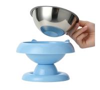 Rehausseur pour chat | Distributeur en acier anti-basculement pour collations et eau - Nourriture surélevée pour chat avec large ouverture et protection du cou - Pour chiots, chiens, chiens, repas