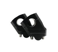 Rehausseur Pour SUZUKI DL650 V-strom 650 DL 650 VStrom650 Moto Guidon Riser Barre Montage Poignée Pince Argent Noir Adaptateur(22mm Black)