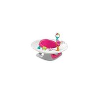 Rehausseur superseat bébé 4en1 - Activités, plateau amovible, positionneur de siège réglable - Rose