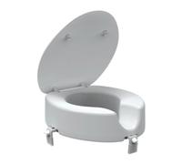Rehausseur WC universel surélévation 12 cm pour PMR et personnes âgées, blanc (INVALWCSED)