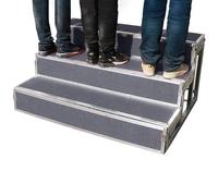 Rehausseurs de chœur à charge élevée, tabouret à trois marches pour spectacles sur scène, discours et cérémonies de remise de prix