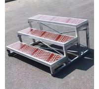 Rehausseurs de chœur commerciaux réglables à 3 niveaux - Plateforme de scène portable à plusieurs niveaux pour spectacles de groupe, conférences, événements et cérémonies - Stable et idéal pour les
