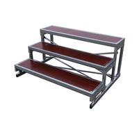 Rehausseurs de chœur portables antidérapants - Plateforme d'escalier robuste pour salles de t représentations à l'église, idéal pour les événements, les répétitions et l'utilisation sur scène