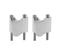 Rehausseurs De Guidon De Moto Kits D'extension De Rehausse Guidon Moto 2 Pouces Bloc Rehaussement CNC Chromé Noir pour Sportster XL1200X XL1200XS 48(Chrome)