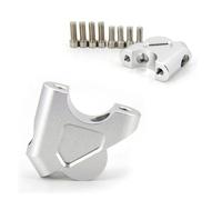 Rehausseurs De Guidon De Moto Rehausseur De Guidon 32mm pour BMW R 1200 GS pour LC R1200GS pour Adventure pour ADV R1250GS Adaptateur Rallonge pour Moto(R-1200G-S-Silver)