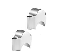 Rehausseurs De Guidon De Moto Support De Guidon Pince De Poignée Universelle 22 Mm/7/8" 25 Mm/1'' Rehausse Guidon Moto(Silver 25)