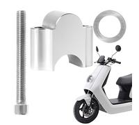 Rehausseurs de Guidon Motocyclette,Rehausseurs de Guidon 22 mm - Adaptateur Réglable en Aluminium pour Scooter Tout-Terrain VTT Vélo Route