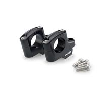 Puig 21801N Rehausses Pullback, rehausseurs de guidon universels de 20 mm de hauteur et 16 mm de recul, améliorent l’ergonomie et le confort de conduite avec un design élégant et robuste, Noir