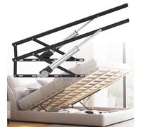 Rehausseurs de lit robustes avec télécommande - Mécanisme de levage intelligent de lit, 2 tiges de levage pliables en acier pour boîte de rangement et sommiers à ressorts