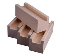 Rehausseurs De Meubles, Rassembleurs De Lit En Bois Élévateur De Lit Rehausseurs De Bureau Mobilier De Table En Bois Pieds De Meubles,Pour Canapé Chaises Armoire Meuble,Lot De 4(10x1.2x3cm)