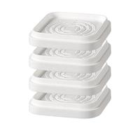 Rehausseurs de meubles - Thermoplastique de 8 cm - Forte augmentation - Stabilité antidérapante - Design carré empilable - Blocs antidérapants - Réglage de la hauteur pour canapé, machine à laver, SC