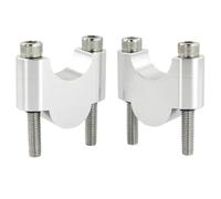 Rehausseurs De Potence Compatible Avec CB360 1974-1976 Pour CB450 1985-1991 Pour CB400SS 2001-2008 22mm 7/8" Riser Montage Barre Poignée Moto(Silver,30mm)